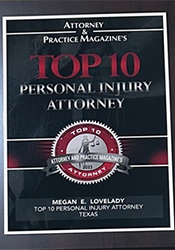 Attorney and Practice Magazine Top 10 Personal Injury Firm 2023